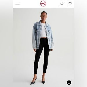 AG The Legging. Super Skinny. Black. Size 29.